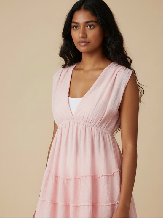 Seaspice Dresses & Skirts - NEW Pink Peruvian Cotton Mini Dress/Beach Cover by Seaspice Size L